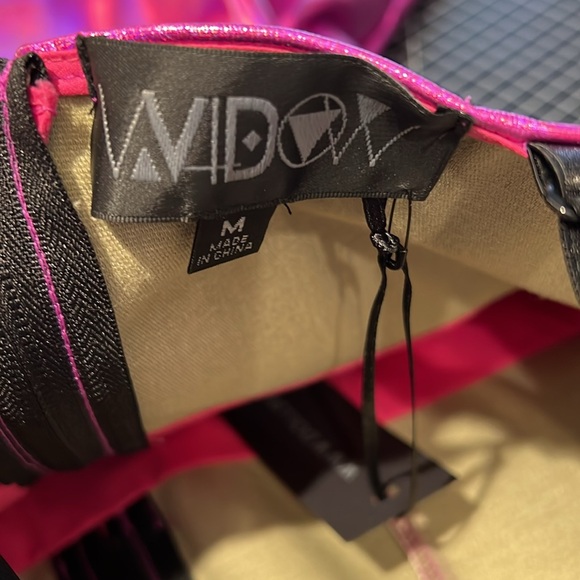 Widow from Dolls Kill purple iridescent dress with black spike and chain details - Picture 6 of 6